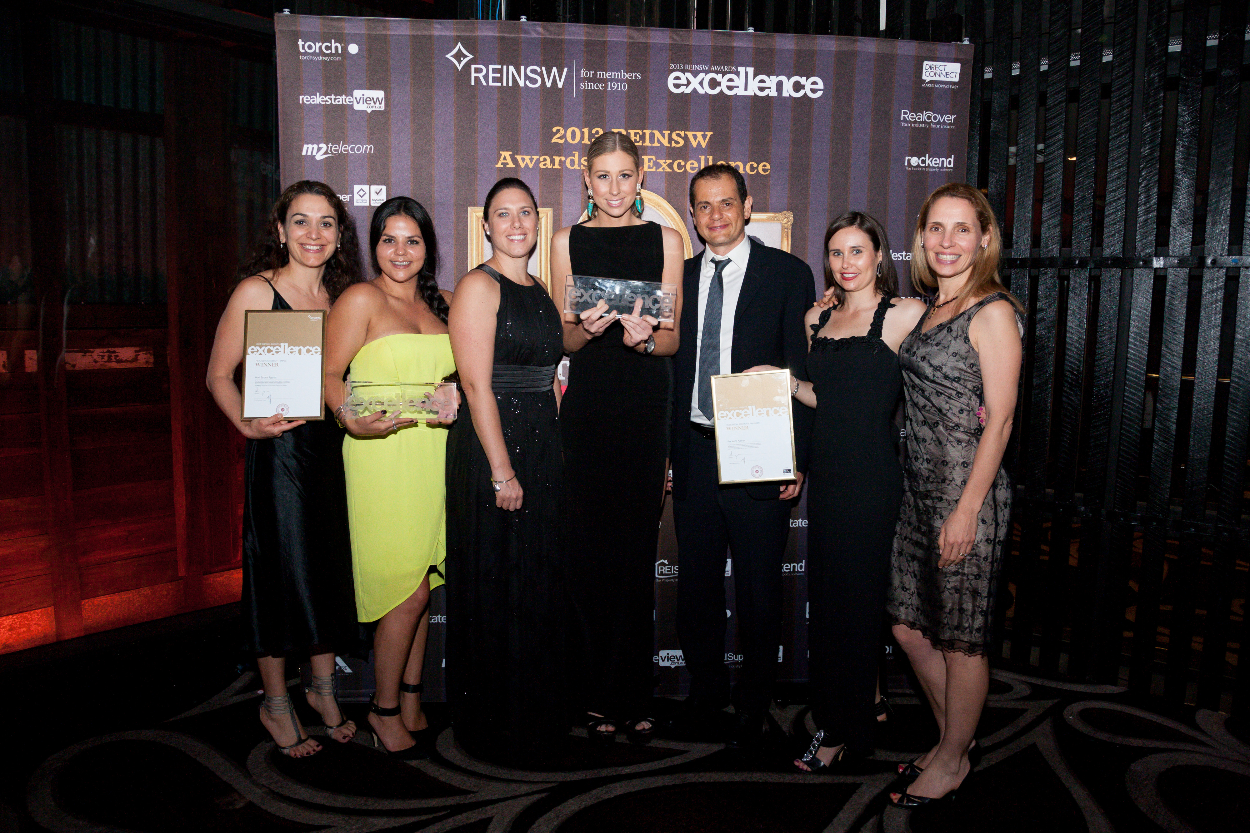 Celebrating our awards for Real Estate Agency and Property Manager at the REINSW Excellence Awards 2013
